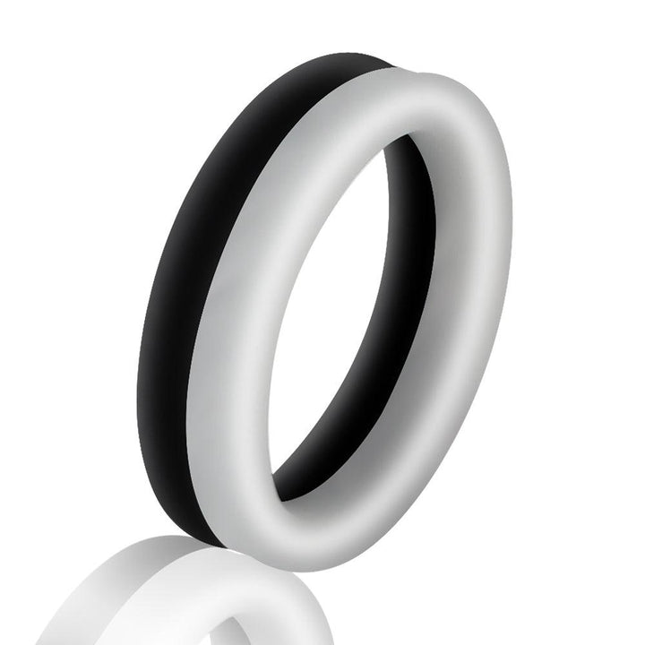 LEVETT Man Double Penetration Penis Glans Ring - Black - {{ LEVETT }}