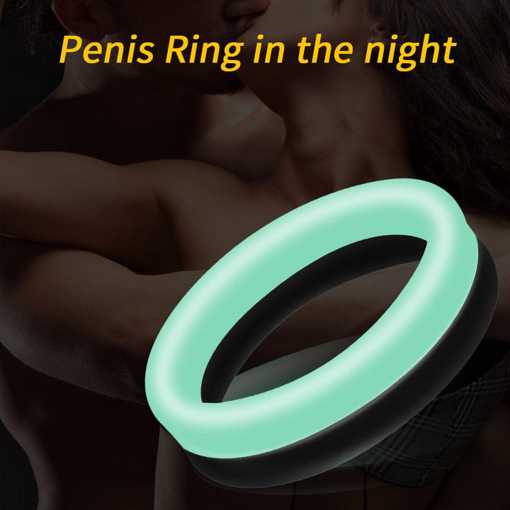 LEVETT Man Double Penetration Penis Glans Ring - Black - {{ LEVETT }}
