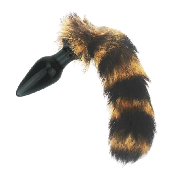 black Raccoon Tail Plug