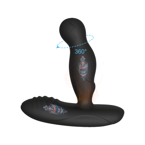 Uomo Massaggiatore Prostatico Vibratore Butt Plug Anale Riscaldamento