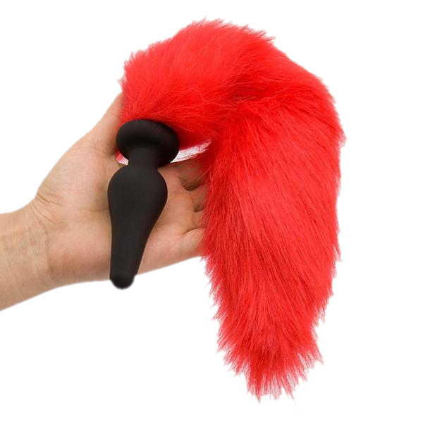 15 inch Silicone Red Tail Butt Plug