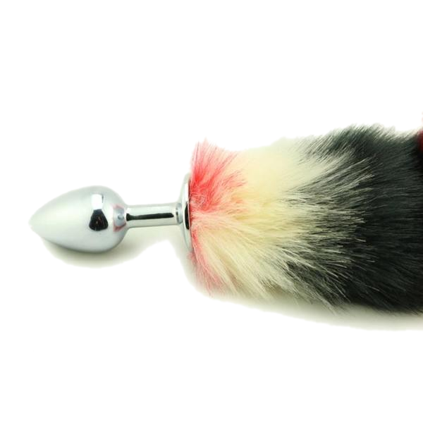 Aluminum Alloy Red  Small Tail Butt Plug