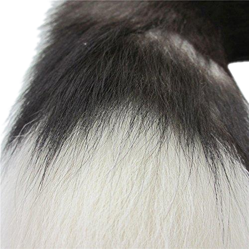 Synthetic fur tail plug