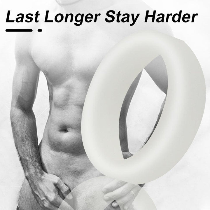 LEVETT Man Ringo Cock Rings Double Diver Penis Glans Ring - White - {{ LEVETT }}