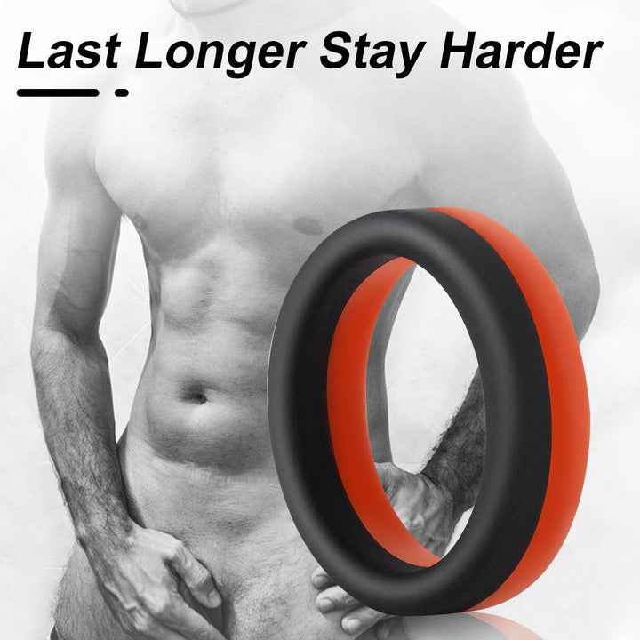 LEVETT Man Double Penetration Small Penis Glans Ring - Red - {{ LEVETT }}