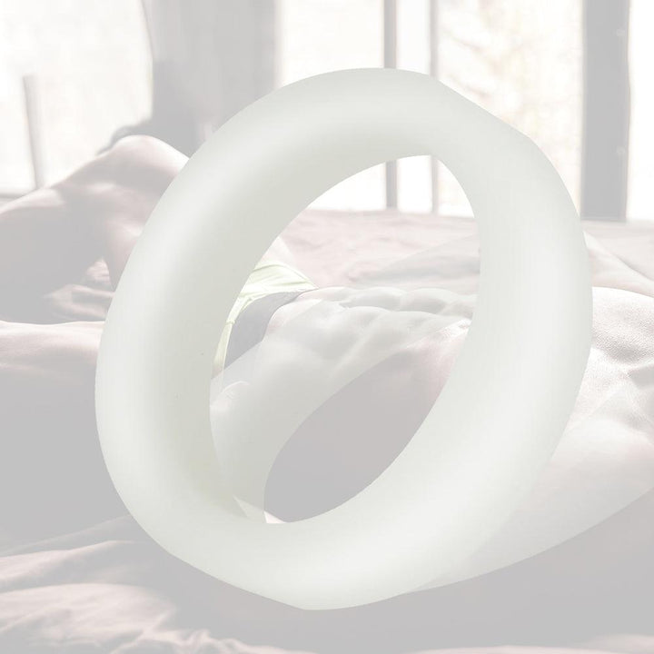 LEVETT Man Ringo Cock Rings Double Diver Penis Glans Ring - White - {{ LEVETT }}