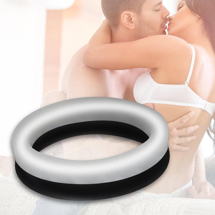 LEVETT Man Double Penetration Penis Glans Ring - Black - {{ LEVETT }}