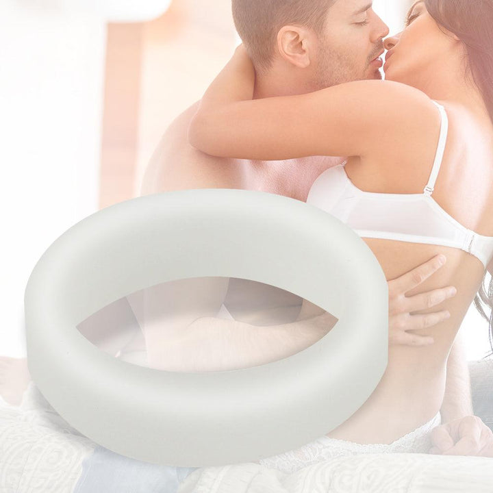 LEVETT Man Ringo Cock Rings Double Diver Penis Glans Ring - White - {{ LEVETT }}