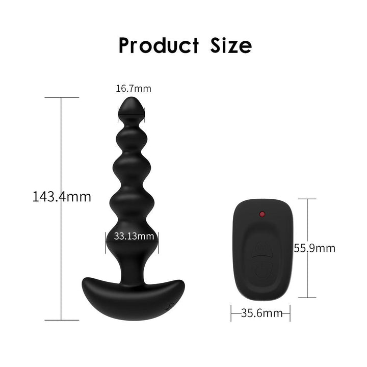 Wireless Remote Anal Bead Vibrator Anal Thruster Toy for Man - {{ LEVETT }}