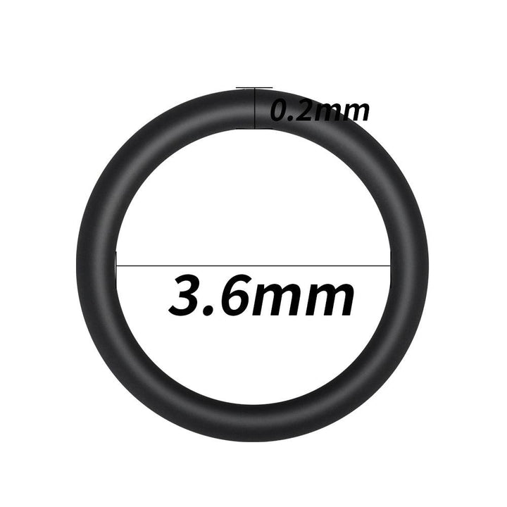 LEVETT Man Double Penetration Penis Glans Ring - Black - {{ LEVETT }}