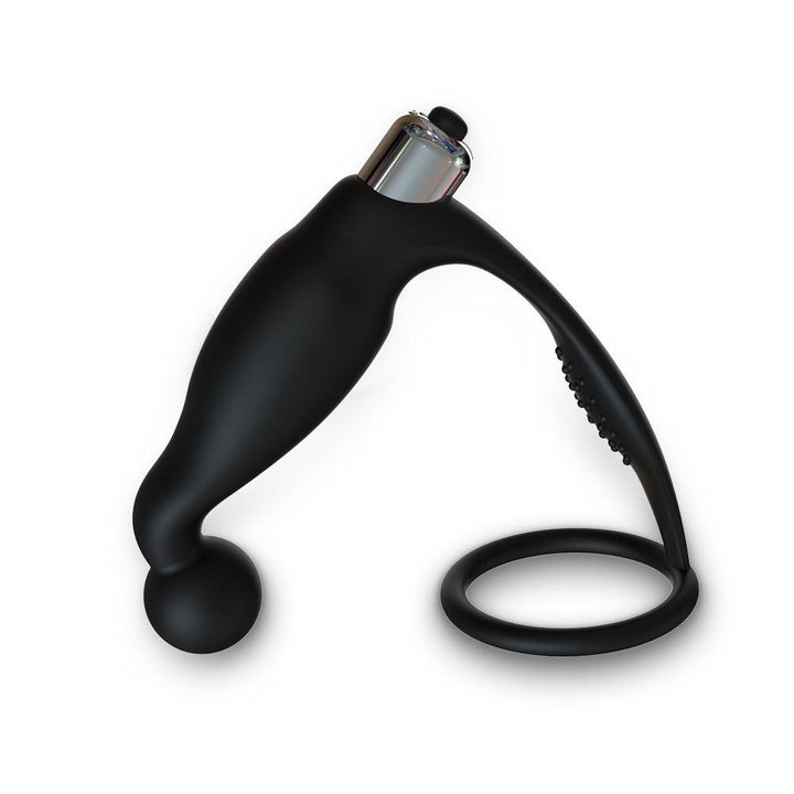 Dolphin Anal Vibrator Prostate Massager with Cock Ring for Male - {{ LEVETT }}