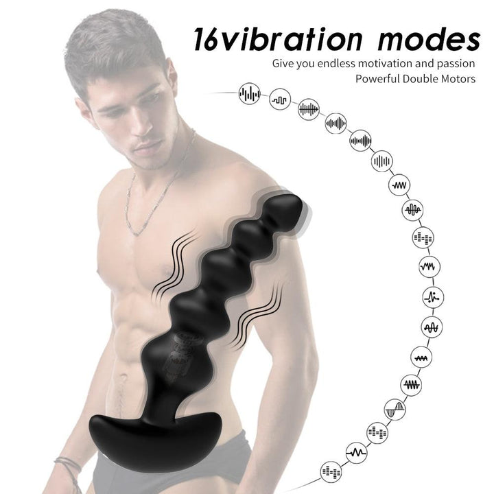 Wireless Remote Anal Bead Vibrator Anal Thruster Toy for Man - {{ LEVETT }}