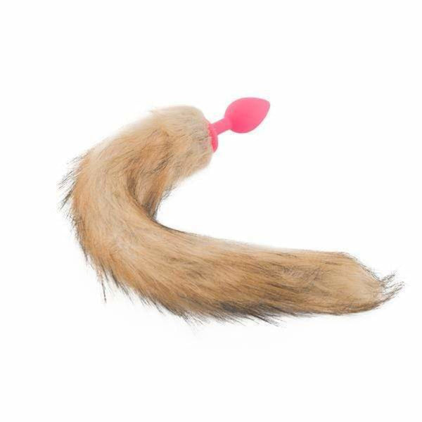 18 inch Fox Tail Silicone Plug
