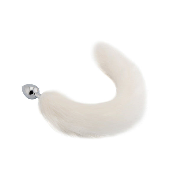 White Fox Tail Plug 16 inch