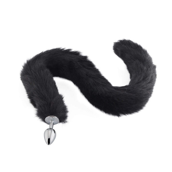Black Fox Tail Plug 32 inch
