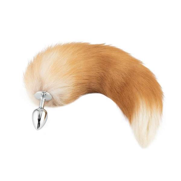 Fox Tail Plug, Light Brown 17 inch
