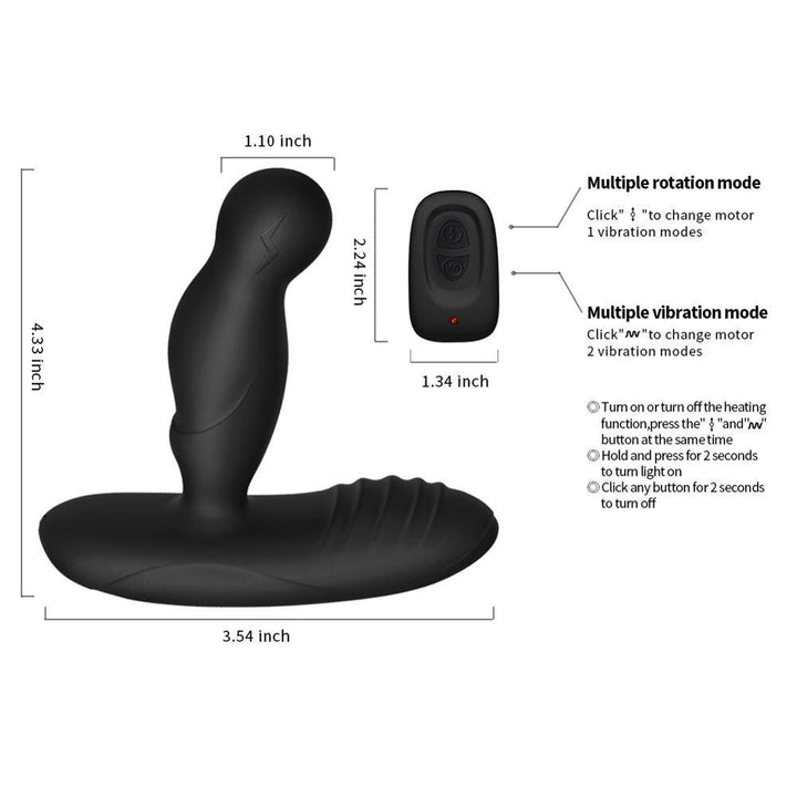 Ancus Heating Sonic Prostate Massager Vibrator Multiple Vibration - {{ LEVETT }}