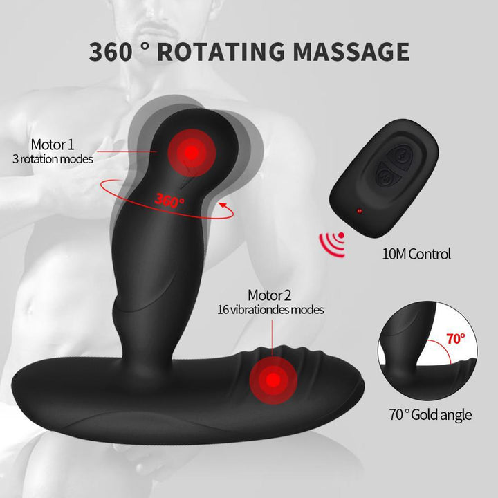 Ancus Heating Sonic Prostate Massager Vibrator Multiple Vibration - {{ LEVETT }}