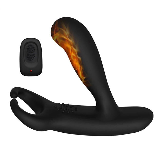 LEVETT Man Heated Prostate Massager with Vibrator Cockring