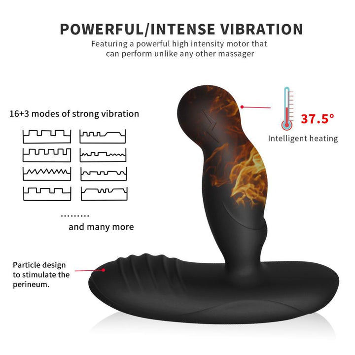 Ancus Heating Sonic Prostate Massager Vibrator Multiple Vibration - {{ LEVETT }}