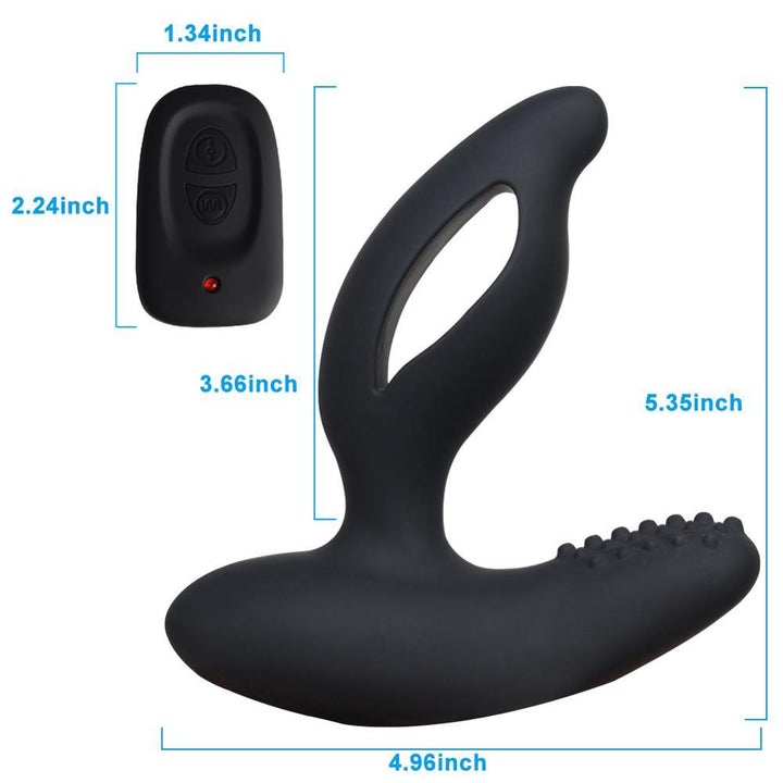 Male Prostate Massager Vibrators Cockring Erotic Sex Toy - {{ LEVETT }}