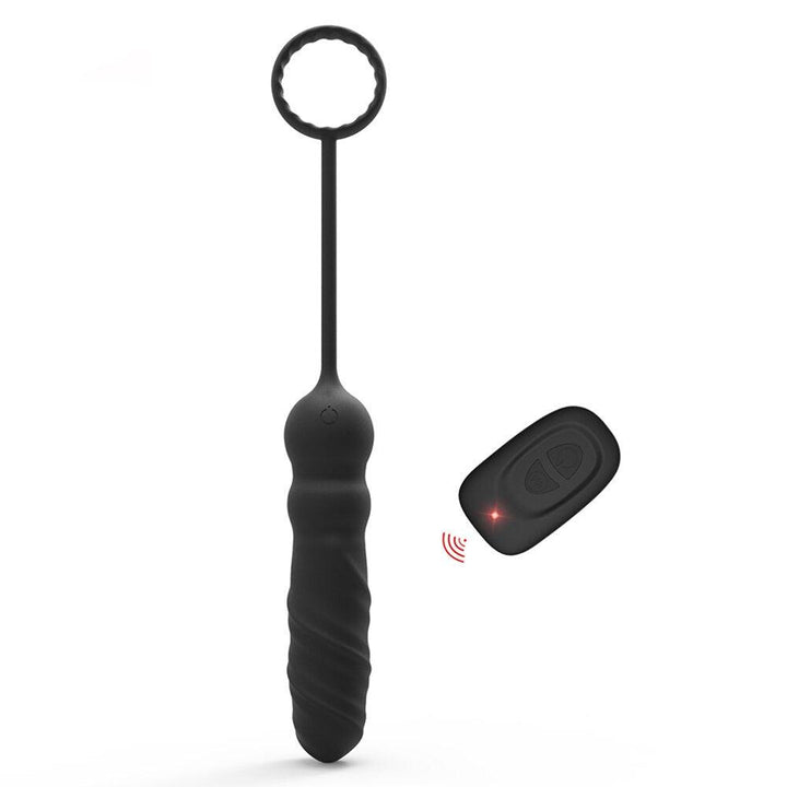 Male Anal Training Toys Prostate Vibrator with Cock Penis Ring - {{ LEVETT }}