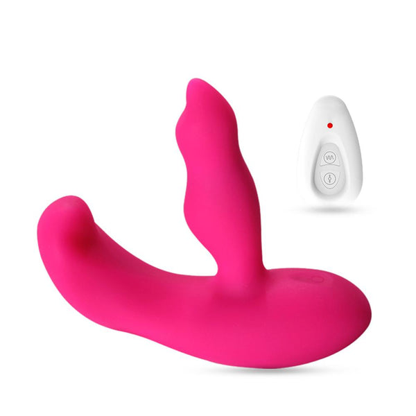 Pink Prostate Massager Silicone Anal Vibrator Butt Plug