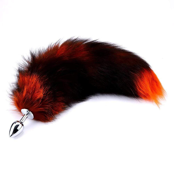 Black & Orange Cat Tail Plug 16 inch