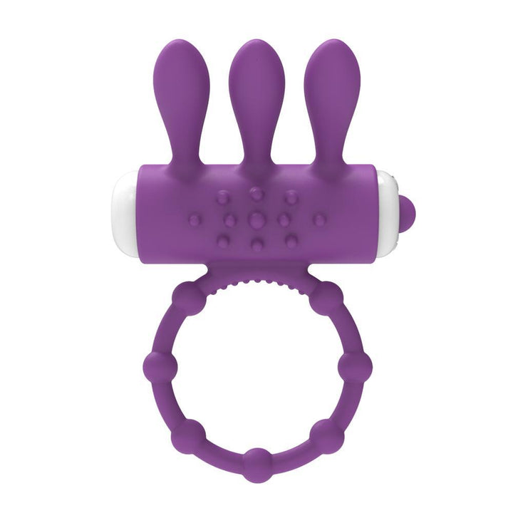 LEVETT Double Vibrating Cock Ring Man Delay Ejaculation Sex Toys - {{ LEVETT }}