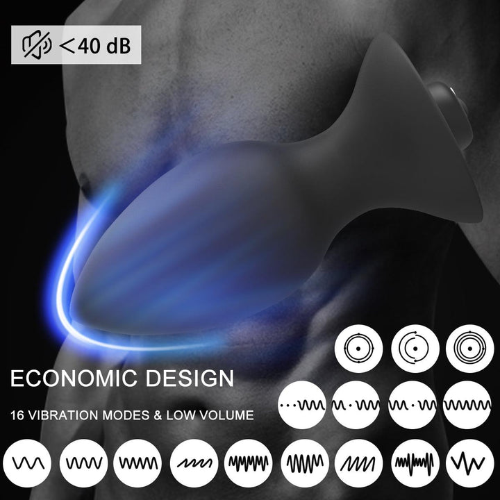 Wireless Long Anal Vibrator Buttplug Mini Prostate Massagers for Women Men - {{ LEVETT }}
