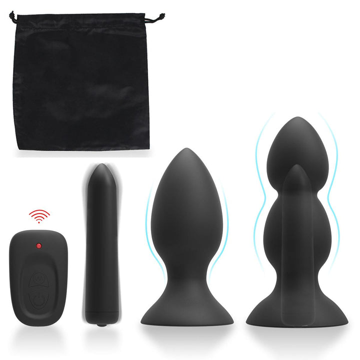 Wireless Long Anal Vibrator Buttplug Mini Prostate Massagers for Women Men - {{ LEVETT }}