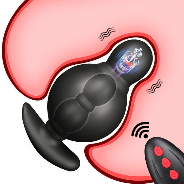 Inflatable Prostate Massager Wireless Control Butt Plug