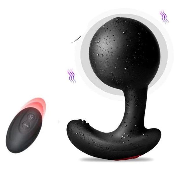 Inflatable Prostate Massager Vibrating Anal Expansion Toy