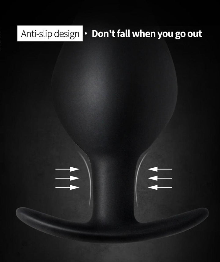 3pc Silicone Thrusting Butt Plug Anal Vibrator for Male Female - {{ LEVETT }}