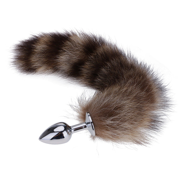 16 inch Stainless Steel Brown Cat Tail Plug