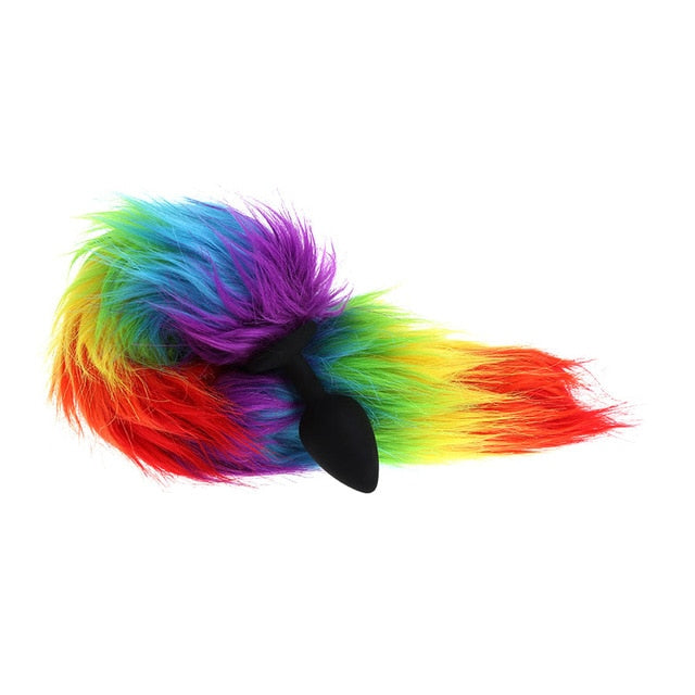 Silicone Rainbow Tail Plug