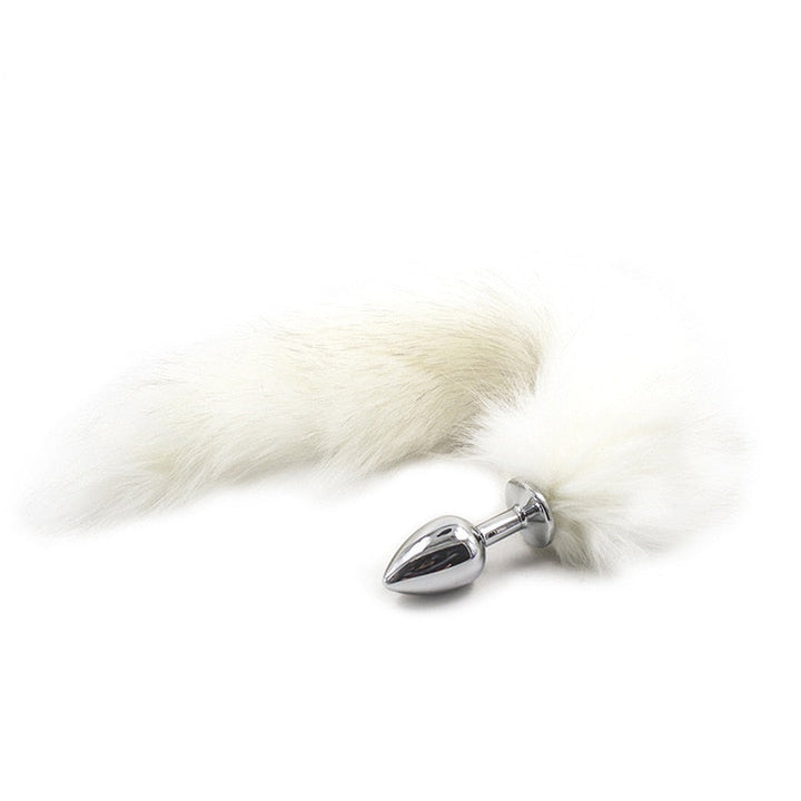 White Animal Tail Plug