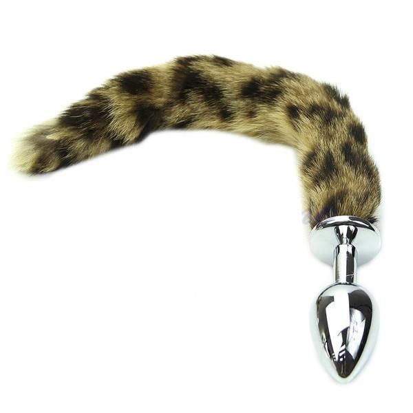 8 inch Stainless Steel Leopard Tail Plug